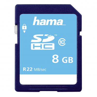 High-Speed Gold SDHC and 8GB Class 10 22MB/s - Black